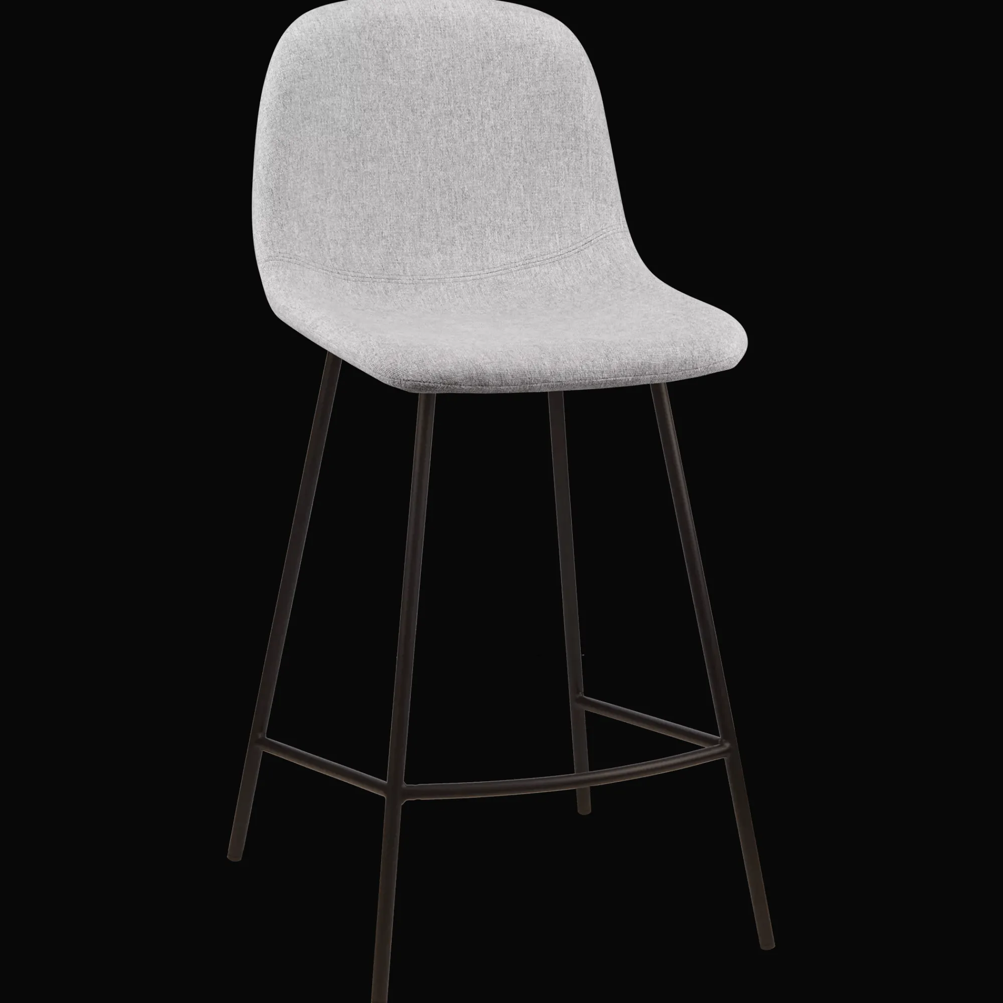 Sale Bouclair Fabric and Metal Bar Stool