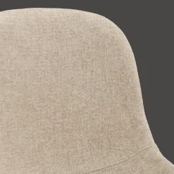 Outlet Bouclair Fabric and Metal Bar Stool