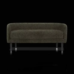 Sale Bouclair Fabric and Metal Bench