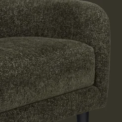 Sale Bouclair Fabric and Metal Bench