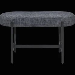 New Bouclair Fabric and Metal Bench