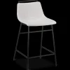Bouclair Fabric and Metal Counter Stool