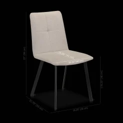 Discount Bouclair Fabric and Metal Dining Chair