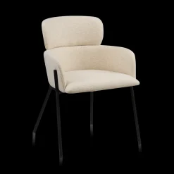 Bouclair Fabric and Metal Dining Chair