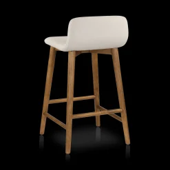 Best Bouclair Fabric and Wood Counter Stool