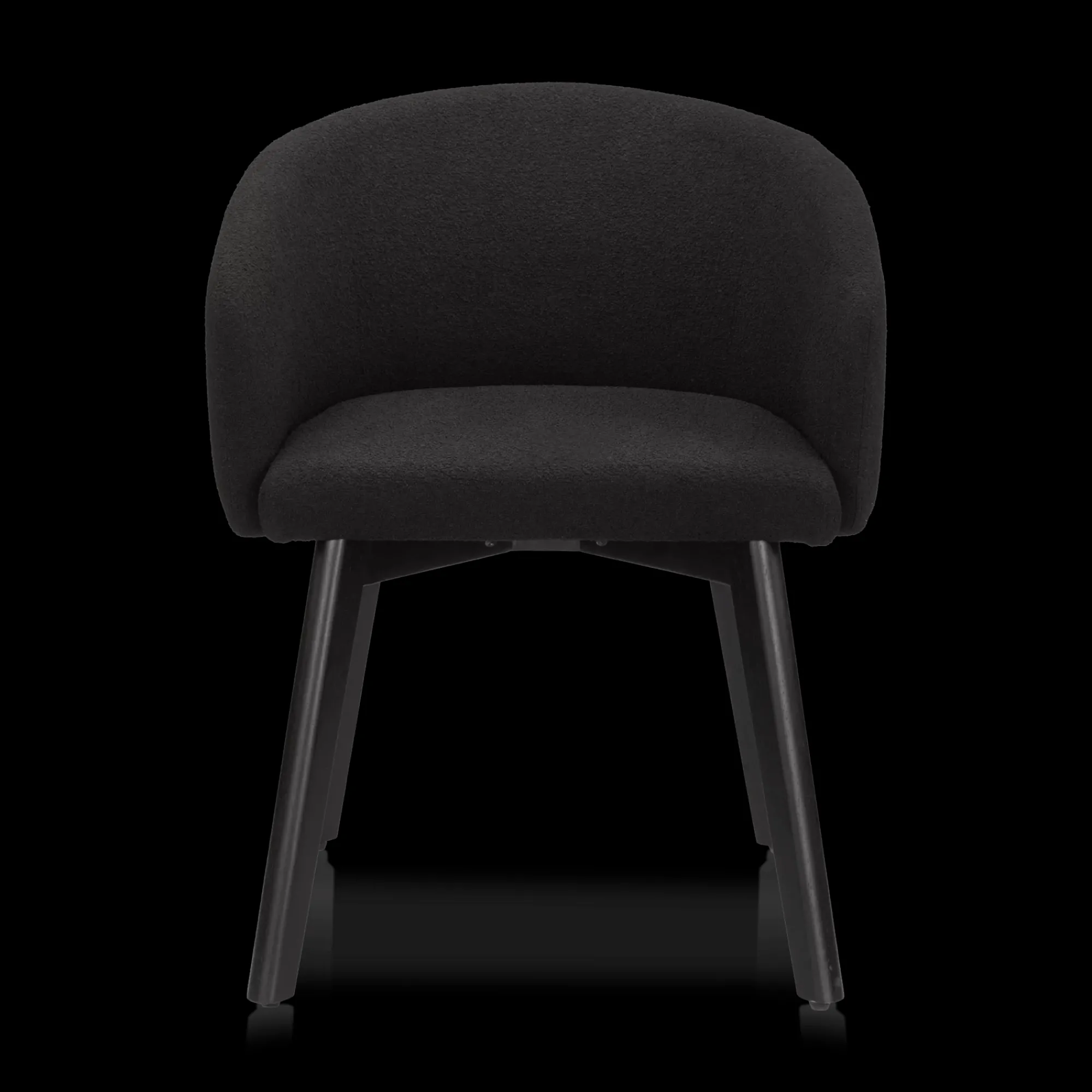 Hot Bouclair Fabric and Wood Dining Chair