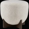 Best Bouclair Fabric and Wood Ottoman