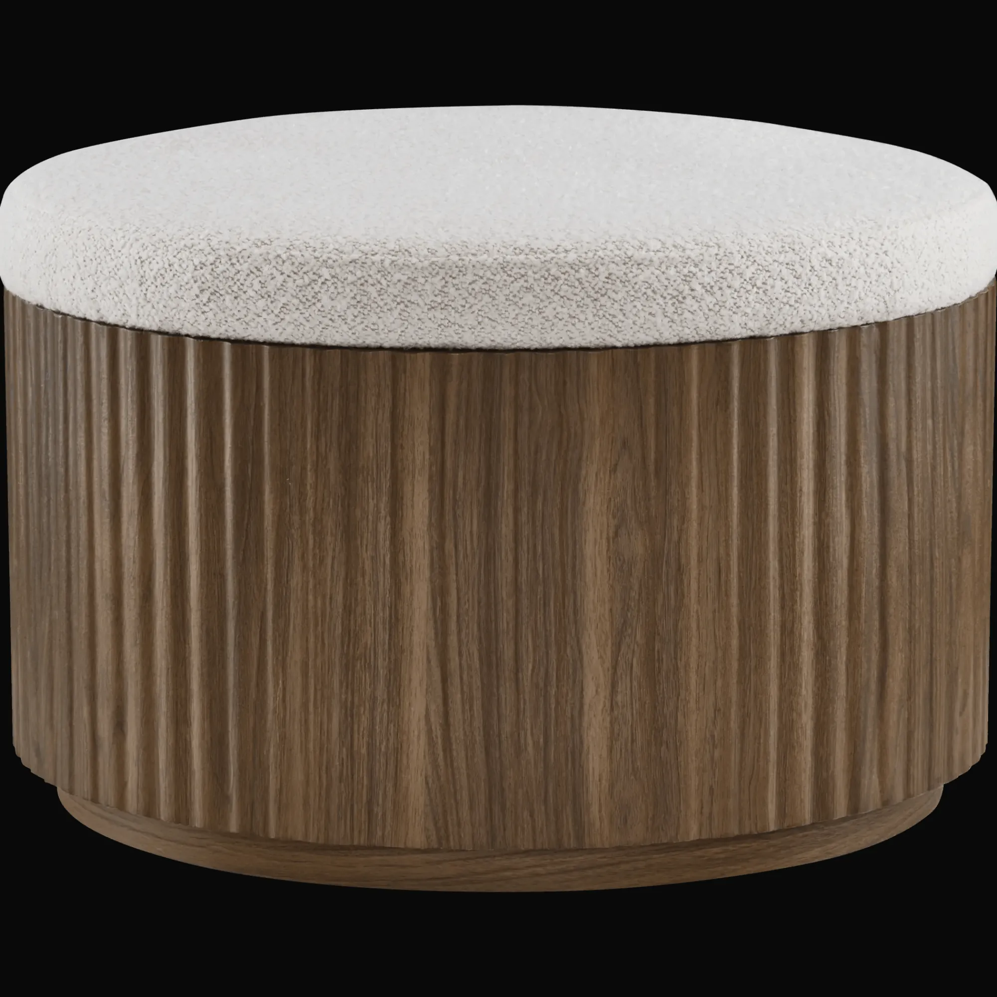 Sale Bouclair Fabric and Wood Ottoman with Storage