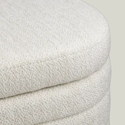 Outlet Bouclair Fabric Ottoman with Storage