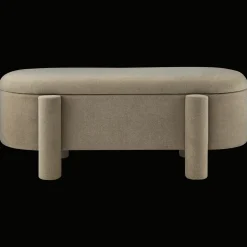 Outlet Bouclair Fabric Ottoman with Storage