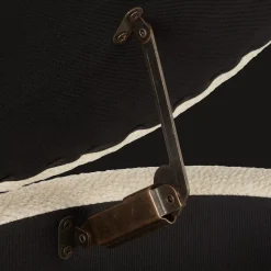 Best Bouclair Fabric Storage Bench on Wooden Legs