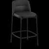 Bouclair Faux Leather and Metal Bar Stool