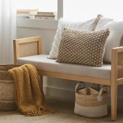 New Bouclair Felipe Natural Decorative Lumbar Pillow