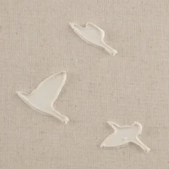 New Bouclair Flock of Birds Oil Painted Framed Art