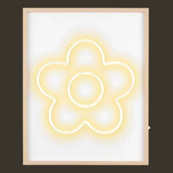 Online Bouclair Floral LED Neon Wall Decoration