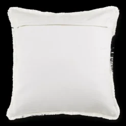 Best Bouclair Frans Fringed White Decorative Pillow