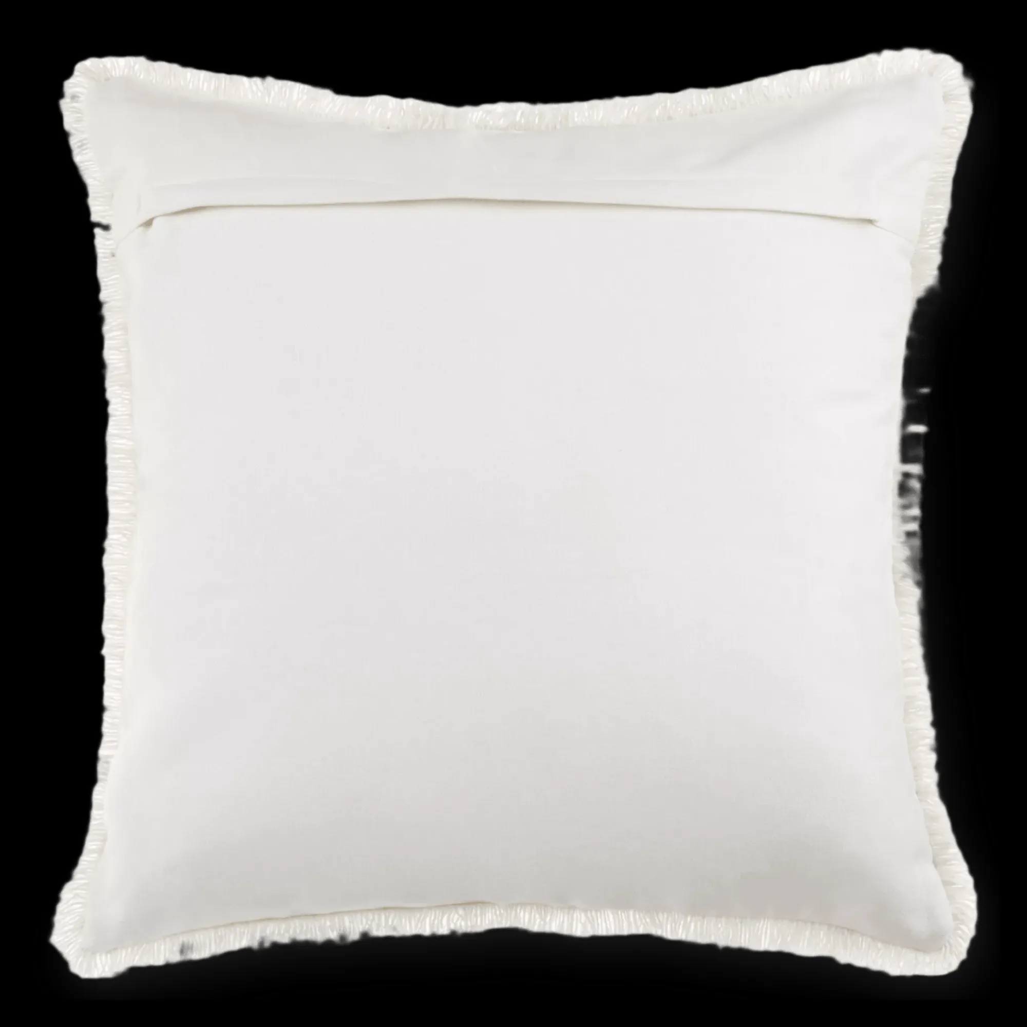 Best Bouclair Frans Fringed White Decorative Pillow