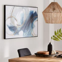 Outlet Bouclair Gel-Embellished Abstract Framed Art