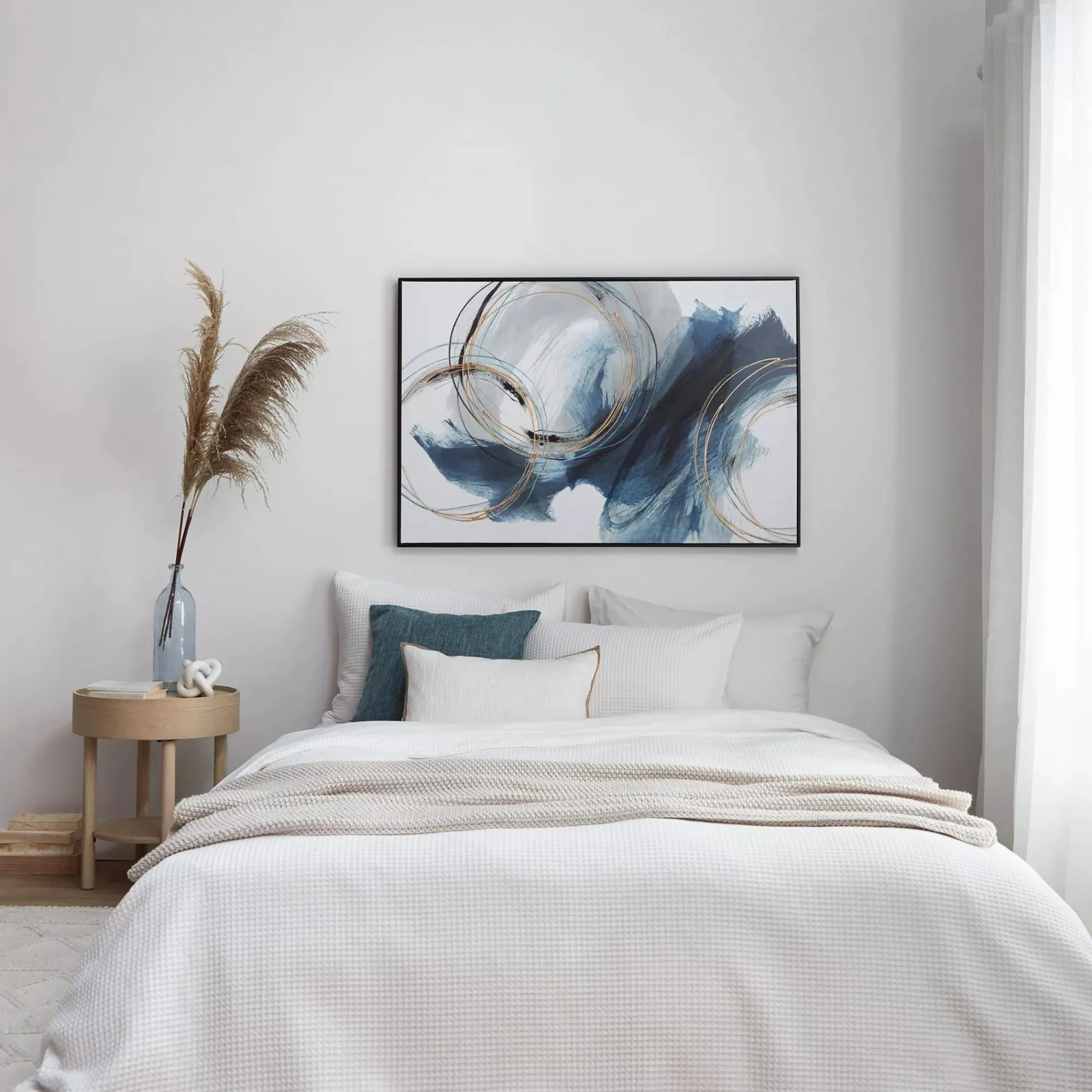 Outlet Bouclair Gel-Embellished Abstract Framed Art