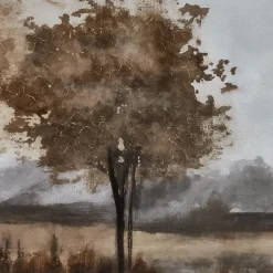 Sale Bouclair Gel-Embellished Landscape Framed Art