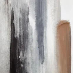 Online Bouclair Gel-Embellished Multi Neutral Canvas