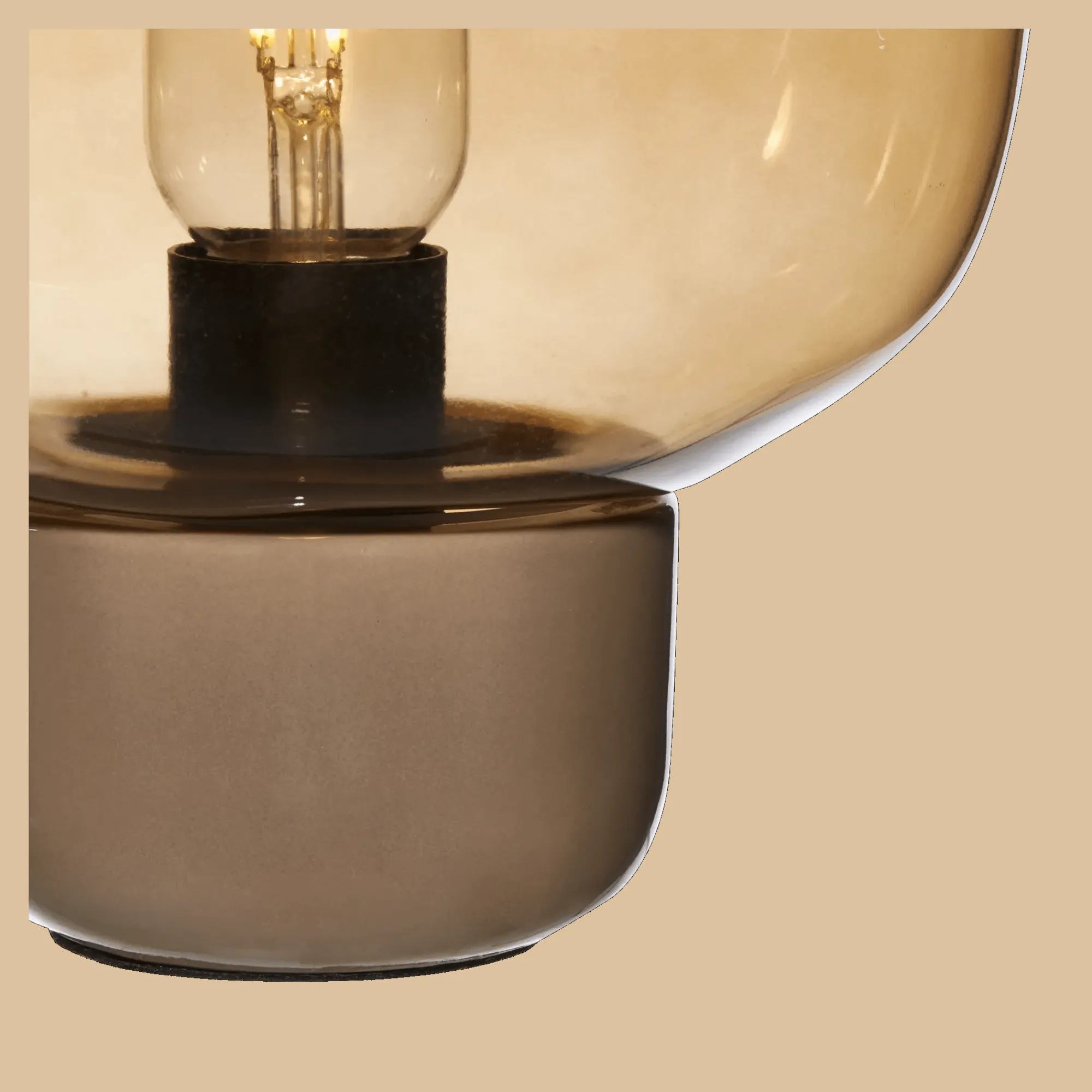 Online Bouclair Glass and Ceramic Table Lamp