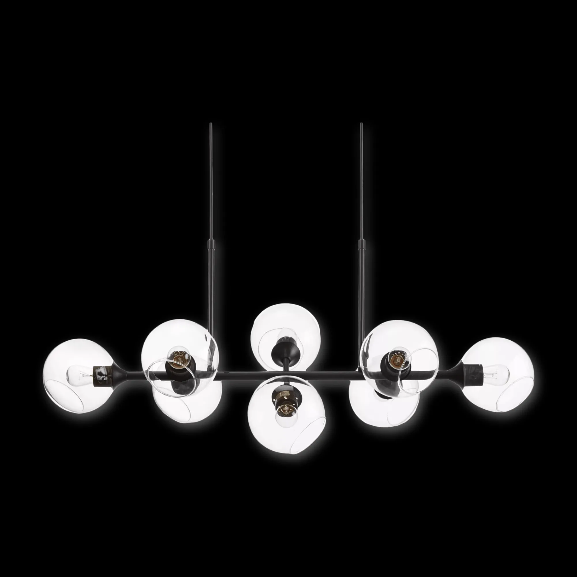 Best Bouclair Glass and Metal Ceiling Lamp