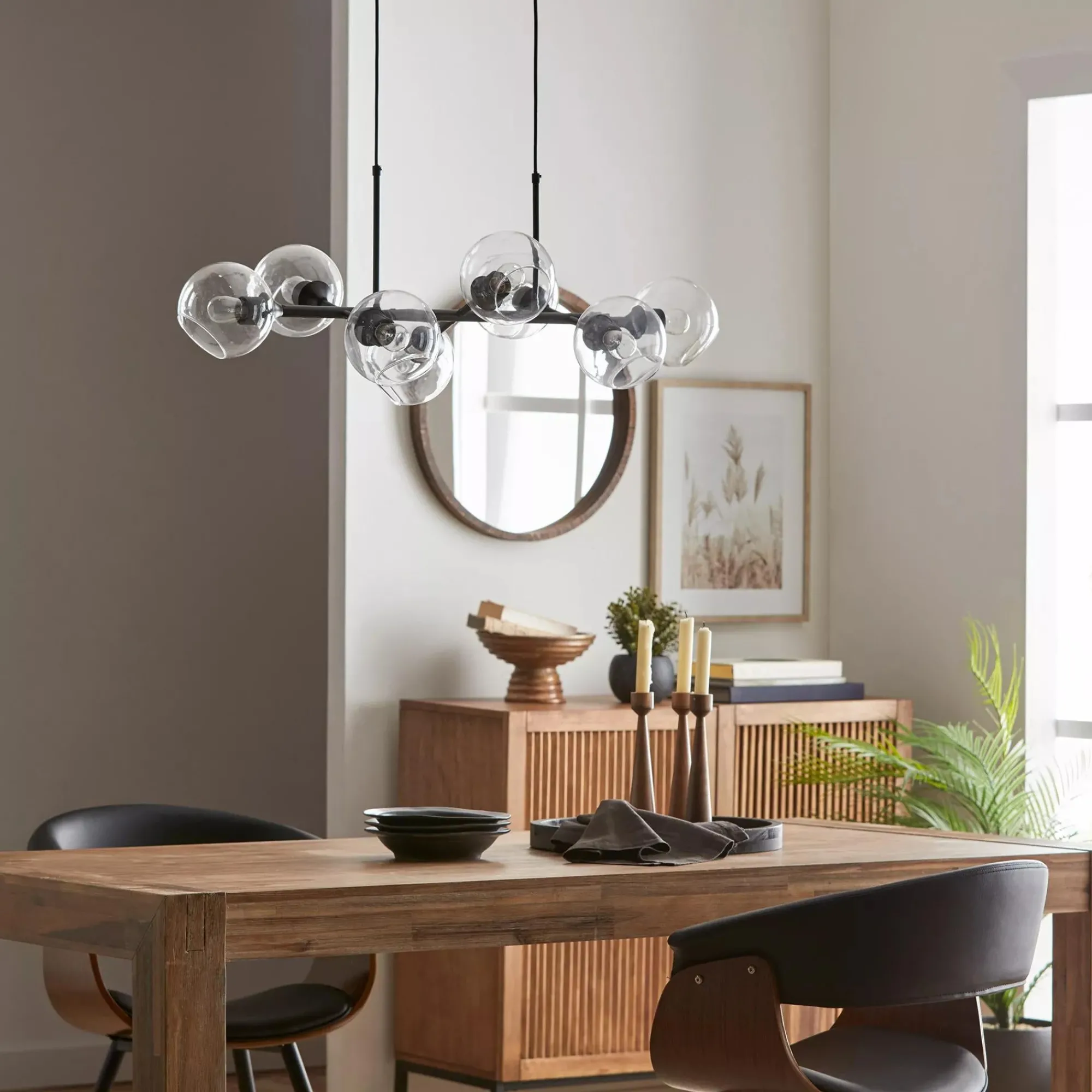 Best Bouclair Glass and Metal Ceiling Lamp