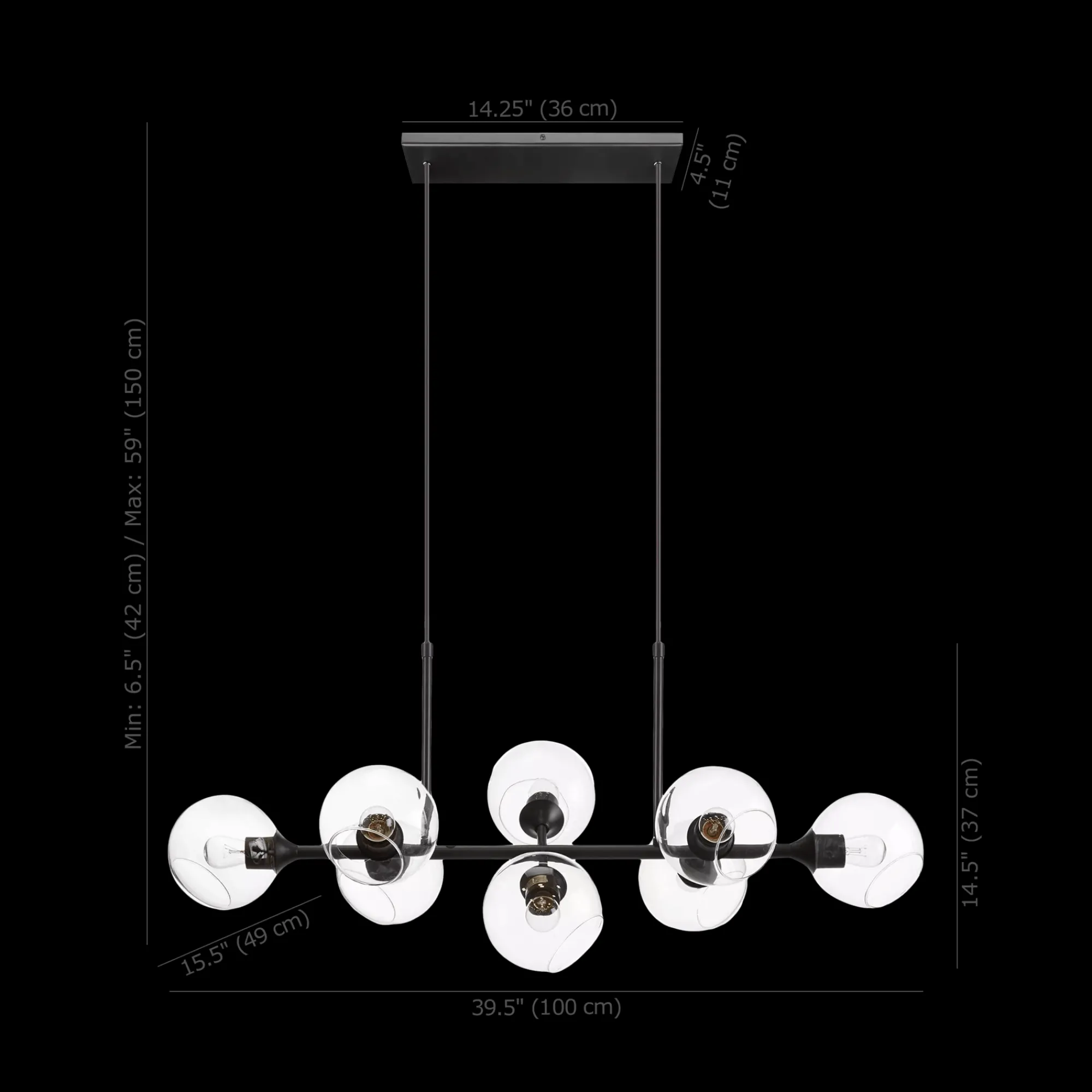 Best Bouclair Glass and Metal Ceiling Lamp