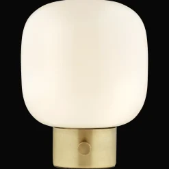 Discount Bouclair Glass and Metal Table Lamp