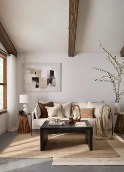 Online Bouclair Glass Candle Holder with Wooden Base