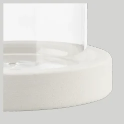 Outlet Bouclair Glass Candle Holder with Ceramic Base