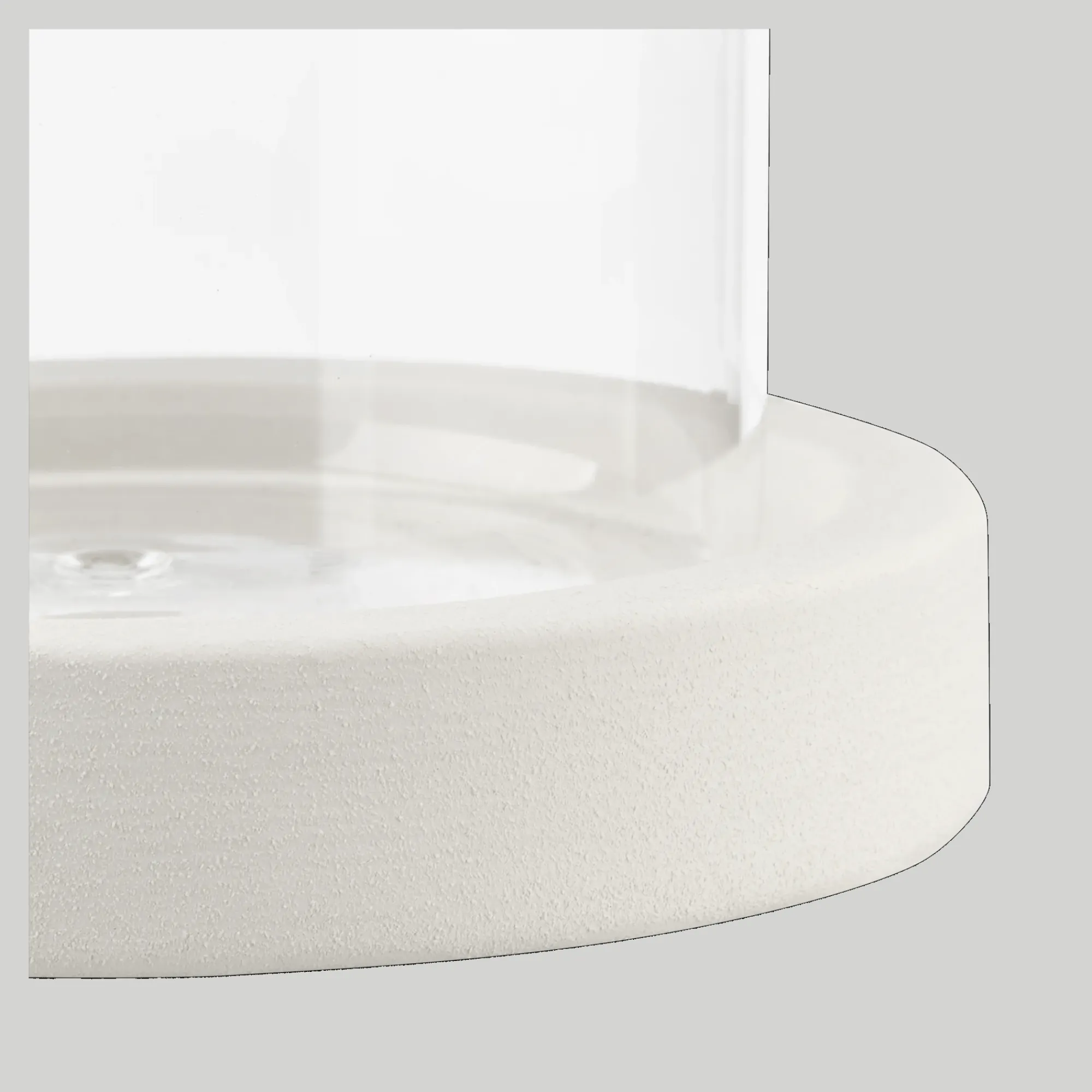 Outlet Bouclair Glass Candle Holder with Ceramic Base