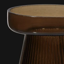 New Bouclair Glass Pillar Candle Holder