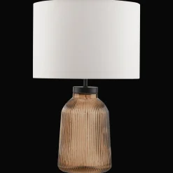 Clearance Bouclair Glass Ribbed Table Lamp