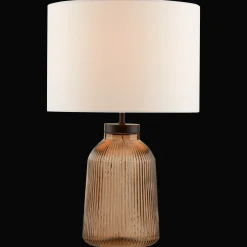 Clearance Bouclair Glass Ribbed Table Lamp