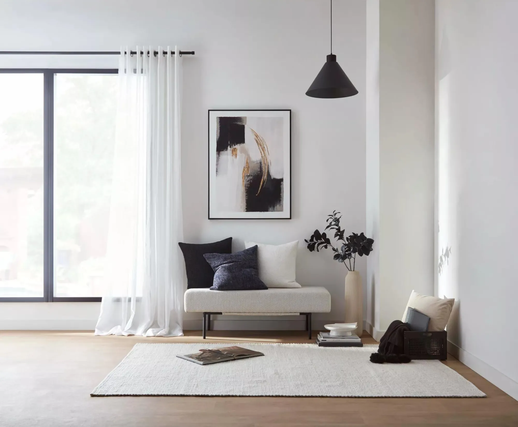 Sale Bouclair Gold Abstract Printed Framed Art