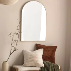 Clearance Bouclair Gold Arched Mirror