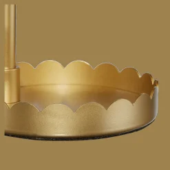 Online Bouclair Gold Table Lamp With Scalloped Base