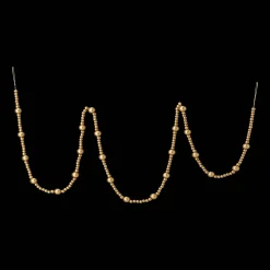 Bouclair Gold Wood Beads Garland