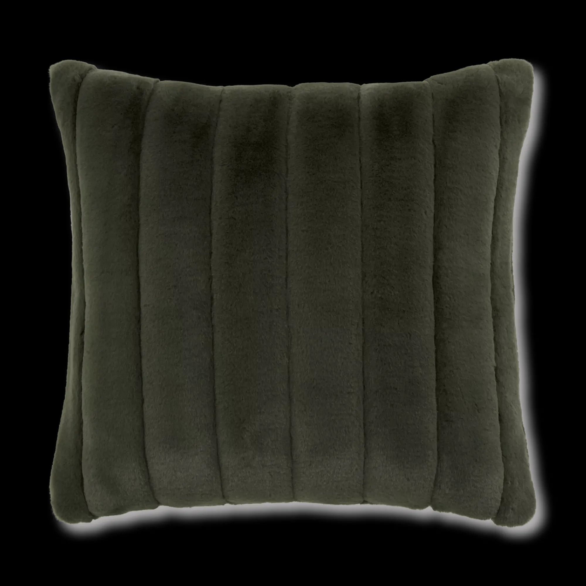 Hot Bouclair Green Cougar Faux Fur Throw Pillow