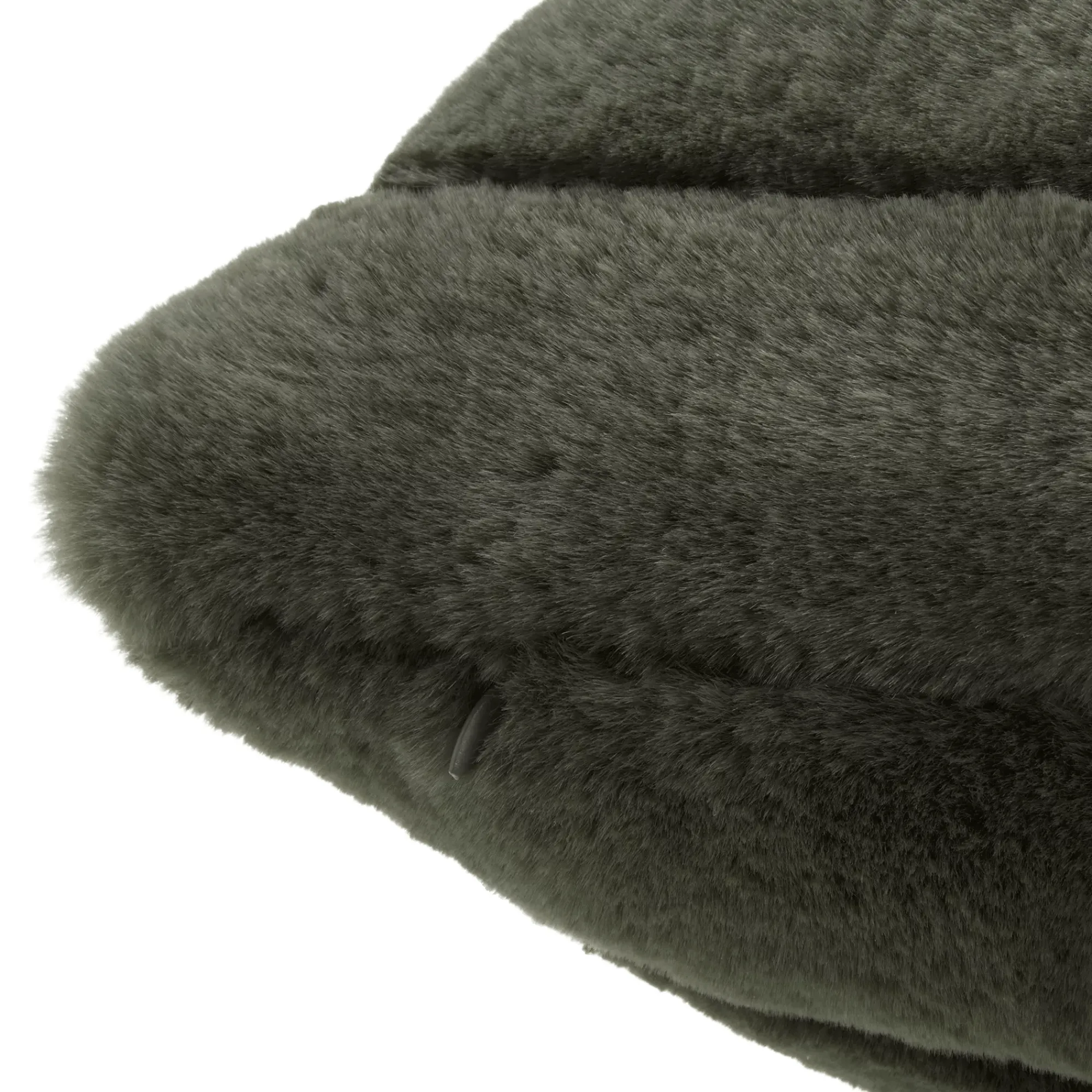 Hot Bouclair Green Cougar Faux Fur Throw Pillow