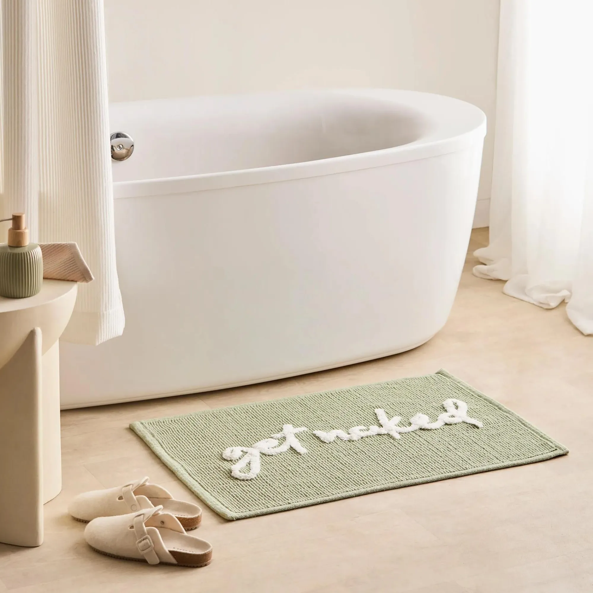 Bouclair Green Get Naked Bath Mat