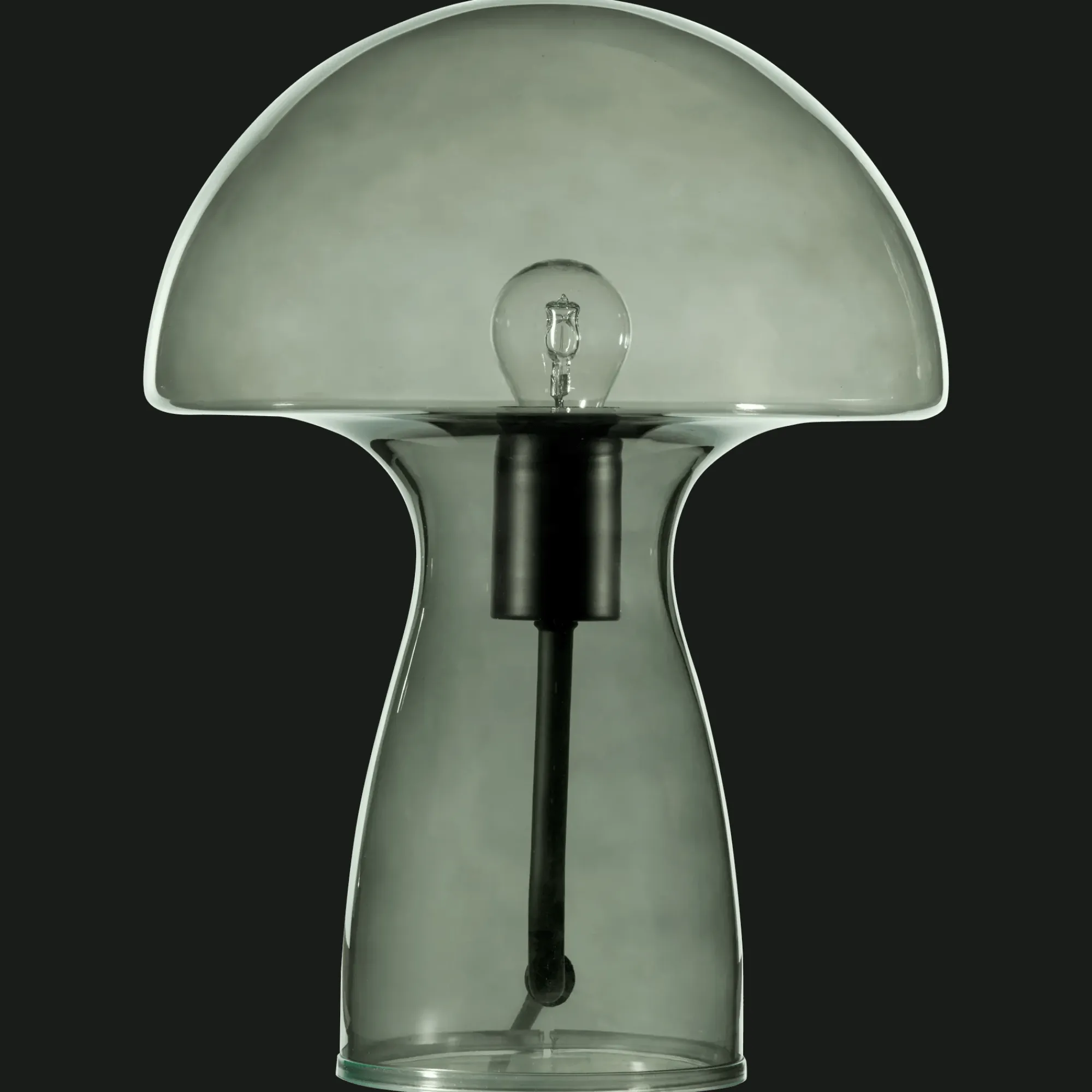 Online Bouclair Green Glass Mushroom Table Lamp