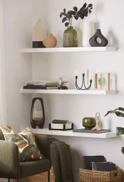 Bouclair Green Glass Pillar Candle Holder