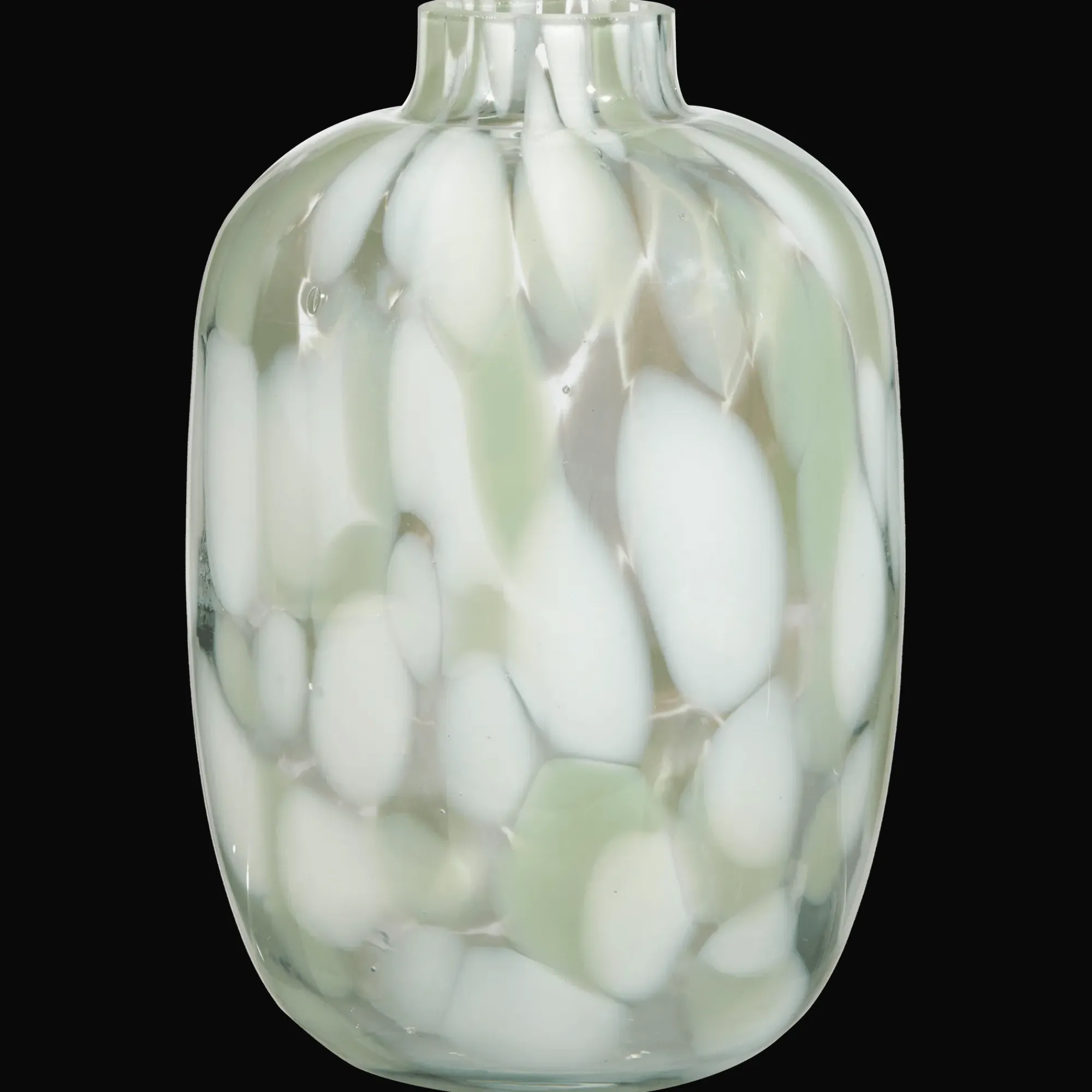 Clearance Bouclair Green Glass Table vase