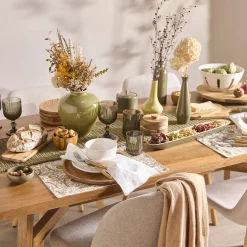 Online Bouclair Green Table Runner