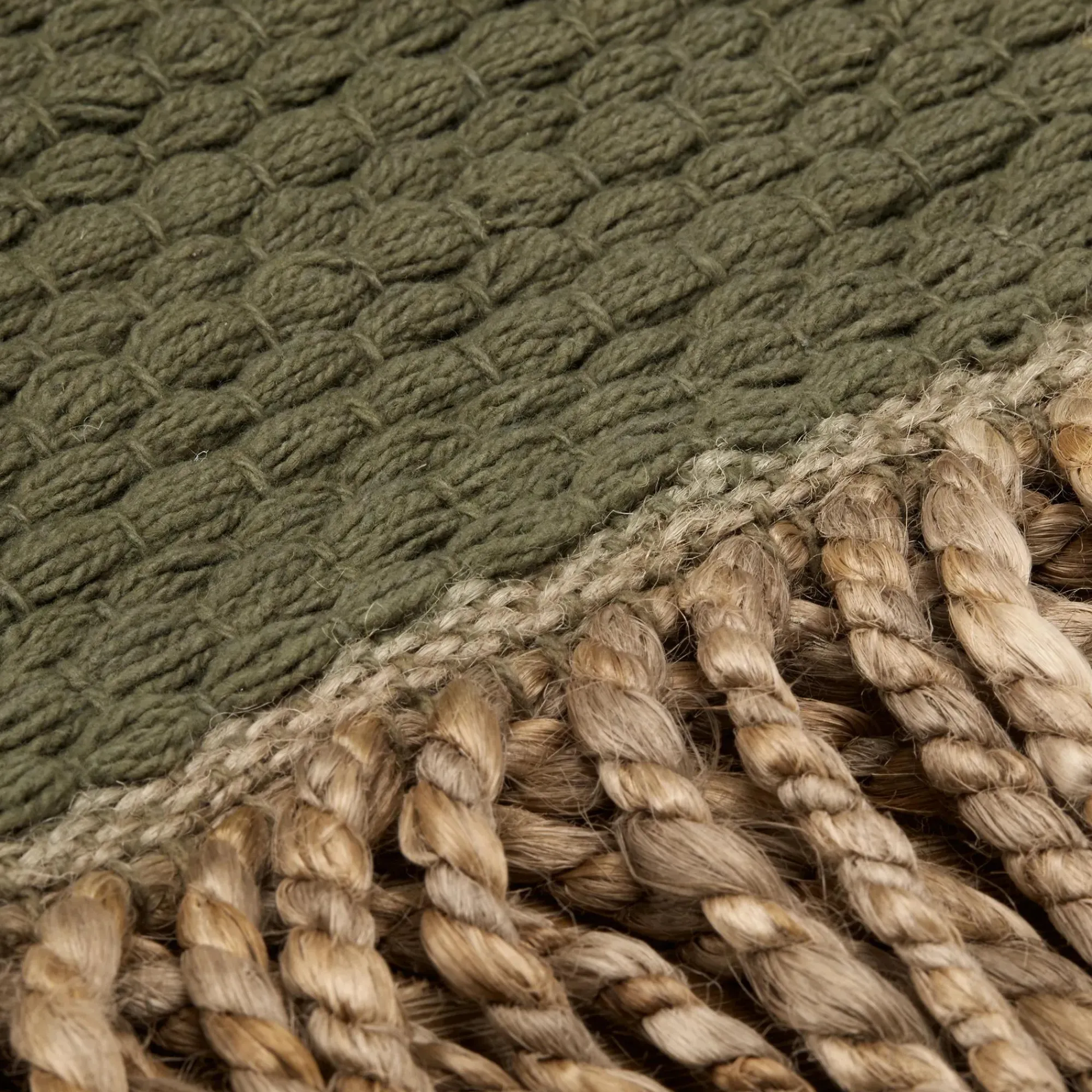 Online Bouclair Green Table Runner