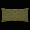 Hot Bouclair Green Yara Lumbar Decorative Pillow