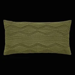 Hot Bouclair Green Yara Lumbar Decorative Pillow